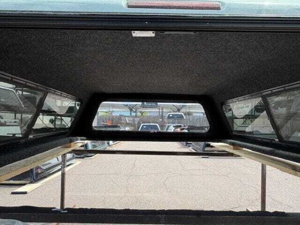 Silverado 2500 topper, LEER 100S Mile High Deluxe, Chevrolet Silverado camper shell, fiberglass truck topper, truck bed cap, cargo protection, pickup truck accessories